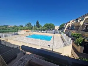 Studio cabine avec piscine et parking à Marseillan - FR-1-326-607 - مارسيلان