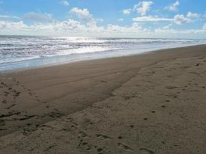 Agradable cabaña frente al mar