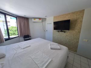 Lindo Estúdio vista mar com cama king