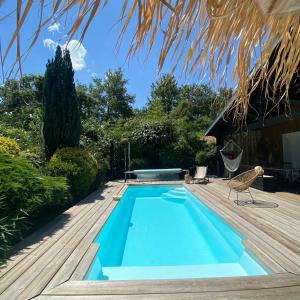 Maisons de vacances Villa piscine chauffee & spa sur le Bassin d Arcachon - proche plage et ocean : photos des chambres