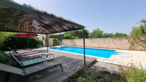 Maisons de vacances 4 bedroom holiday home with private pool and garden : photos des chambres