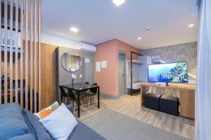 Aion 202 - Apto mono ambiente - 50 metros do mar!