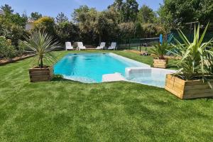 Maisons de vacances Villa avec piscine et jacuzzi proche d'uzes : photos des chambres