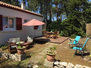 Maisons de vacances Maison chaleureuse climatisee a Maubuisson, proche lac : photos des chambres