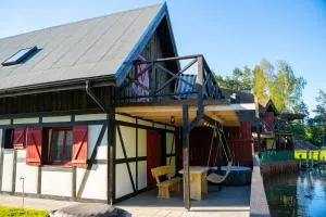 Domek na Kaszubach przy lesie i wodzie, Załakowo, Na Gwizdówce, Różany Domek II Kaszubska Wenecja - Sierakowice