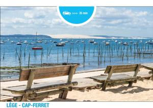 Appartements LANTON PLAGE - APPARTEMENT 6 PERS. TERRASSE : photos des chambres