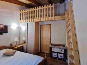 Maisons de vacances Maison de 3 chambres avec balcon amenage et wifi a Courchevel a 1 km des pistes : photos des chambres