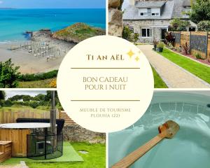 Maisons de vacances Ti An Ael - Maison a 4 kms de la mer et du bourg avec SPA : photos des chambres