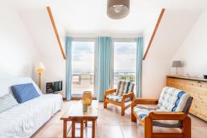 Studio avec grande terrasse et vue mer pour 3 pers