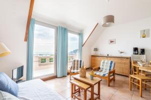 Studio avec grande terrasse et vue mer pour 3 pers