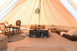 Smuk Bell Tent Glamping nabij het water in Friesland