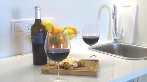 Studio with terrace and pool