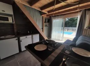 GiTE ATYPIQUE AVEC PISCINE COUVERTE en été - Chalencon