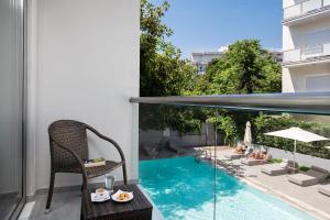 Superior Double Room with Pool View room in Oktober Downtown Rooms