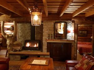 Chalets Magnifique chalet en rondins avec sauna - Vercors : photos des chambres