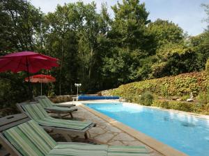 Maisons de vacances Lovely P rigord holiday home in private forest : photos des chambres