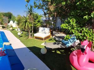 Maisons de vacances SUITE-Junior -Villa HELENE - Montpellier Sud - aeroport- PISCINE Privee-2mn des plages : Suite Junior