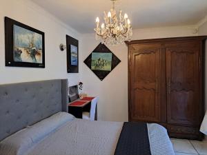 Maisons de vacances SUITE-Junior -Villa HELENE - Montpellier Sud - aeroport- PISCINE Privee-2mn des plages : photos des chambres