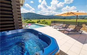 Amazing Home In Ravna Gora With Outdoor Swimming Pool, Jacuzzi And Sauna