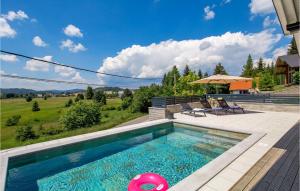 Amazing Home In Ravna Gora With Outdoor Swimming Pool, Jacuzzi And Sauna