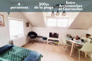 Appartements Appt cosy - 300m plage-proche Arromanches et Bayeux : photos des chambres