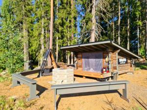 Saunamaailman Tentsile puumajoitus, laavu & pahkasauna