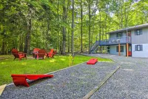 Wraparound Deck Big Bass Lake Home in Gouldsboro - Fells Corners