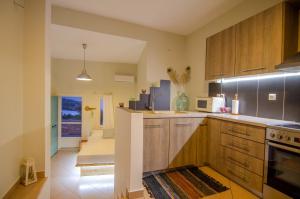 Ios stylish house Panoramic Sea and Sunset view