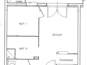 Appartements Luchon: Appart 2 pieces cabine - Balcon, Parking - FR-1-313-166 : Appartement (4 Adultes)
