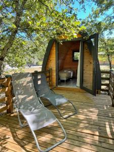 Campings Les Chalets de Labeaume : photos des chambres