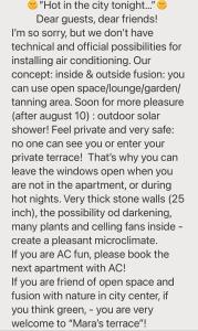 City apartment Mara’s terrace - Marini dvori / 4 pax 