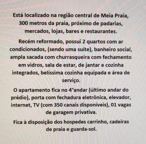 Apartamento em Meia Praia