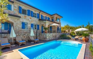 Stunning Home In Malinska With 5 Bedrooms, Wifi And Outdoor Swimming Pool