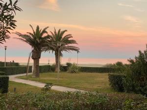 Canet en Roussillon face à la mer et son jardin privatif sur le sable