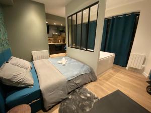 Studio avec baignoire balnéo centre de Rouen - 040