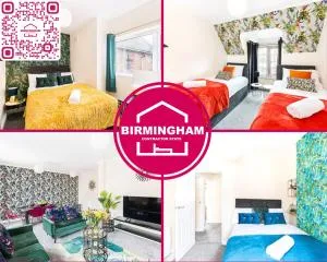 Coleshill 3 bed Duplex by BHX, NEC and HS2- 3 Bedrooms with 4 Separate Beds - Flexible and Long Stays Available - 科尔斯希尔