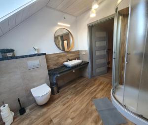 MILOCHÓWKA - dom drewniany bliźniak