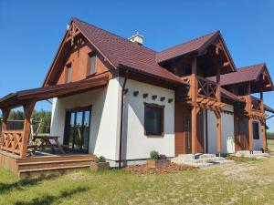 MILOCHÓWKA - dom drewniany bliźniak