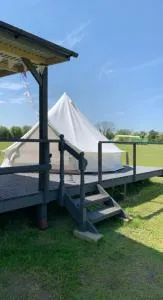 bell tent 2 Glyncoch Isaf Farm - Blaencelyn