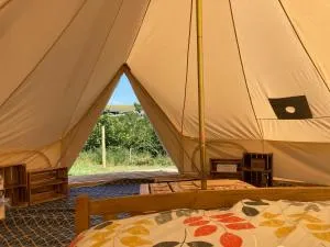 Roaches Retreat Family Glampsite, Wallaby Way Bell Tent with Outdoor Adventures and Campfire Nights - Meerbrook