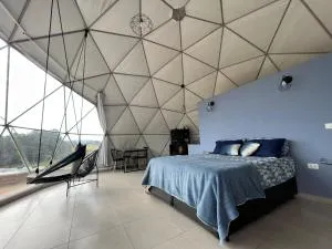 Domo geodésico_conforto e relaxamento na natureza - 皮尼亚尔齐纽