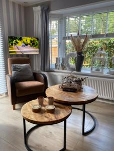 Luxe Chalet met prachtig terras op de Veluwe , veel privacy