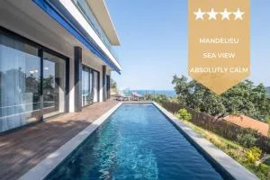 Architect-Designed House Heated Pool and Sea View - 曼德琉-拉纳普勒