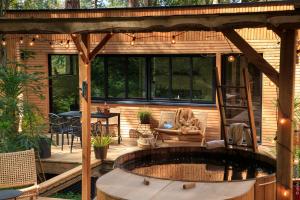 Maisons de vacances Bain de foret - Lodges Cosy & Spa : photos des chambres