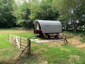 Huifkar in landelijke omgeving