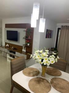 apartamento de frente para o mar com linda area de lazer
