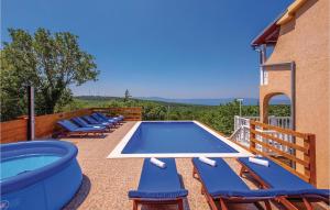 Lovely Home In Donji Zagon With House Sea View 