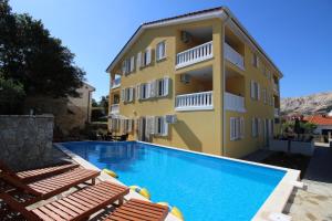 Apartments with a swimming pool Baska, Krk - 18733