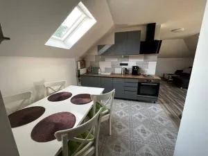 Příjemný podkrovní byt s parkováním na pozemku. - Velká Bystřice