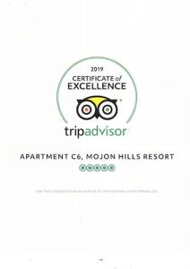 Apartment C6 Phase 4 Mojon Hills, Isla Plana, CERTIFICATE OF EXCELLENCE